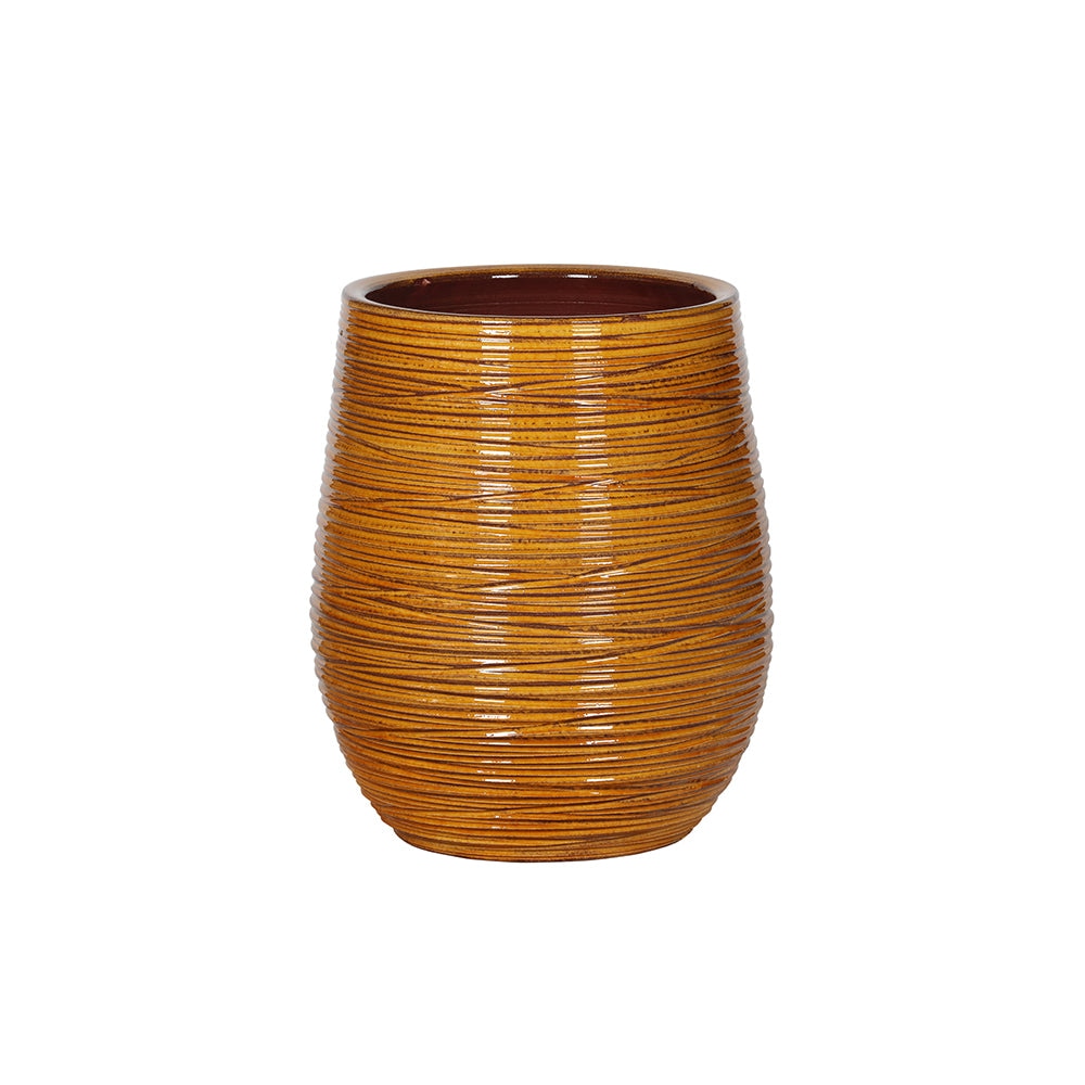 amber plant pot Amber Line Ceramic Flower Pot – Clay Spire
