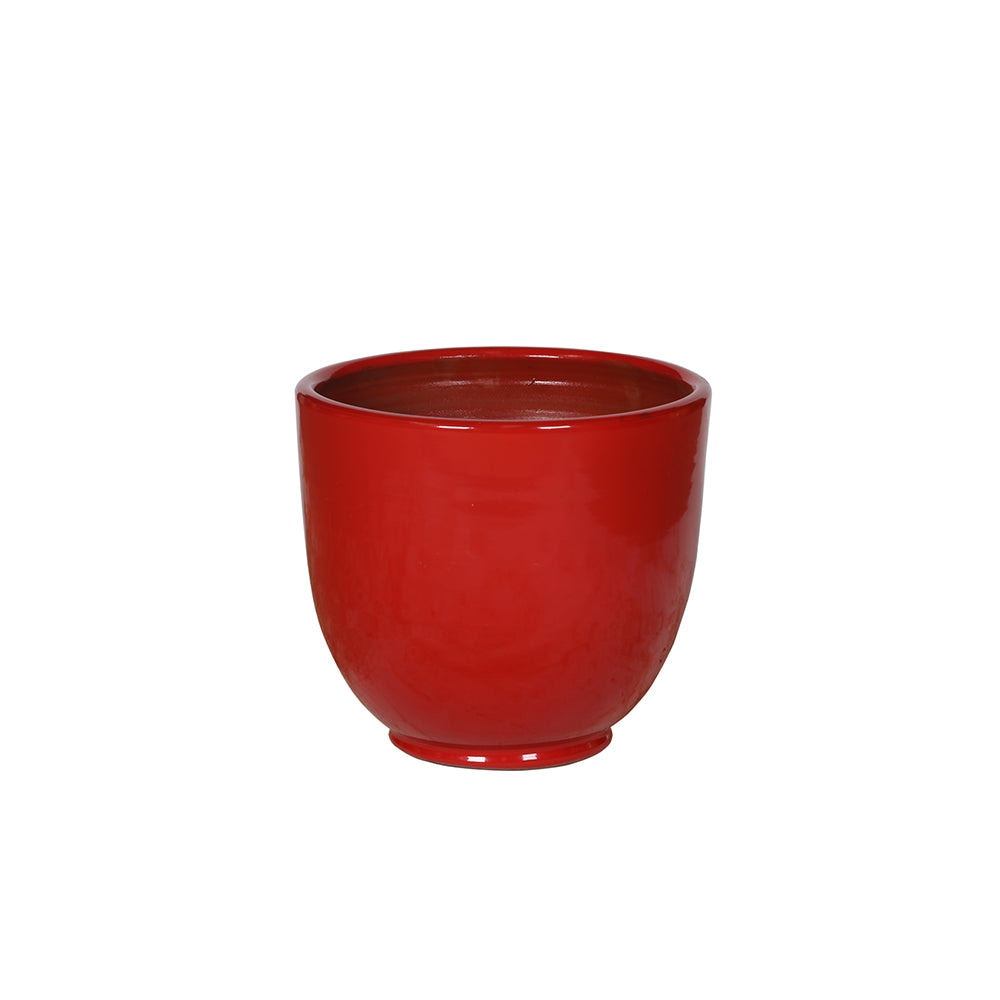ruby red plant pot Ruby Red Ceramic Flower Pot