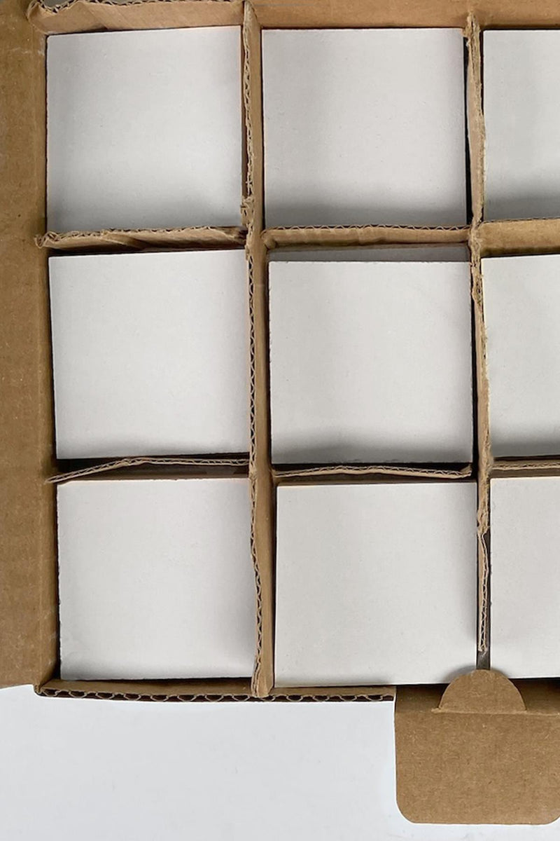 5x5 cm Square Tile Ceramic Bisque (Pack of 80)