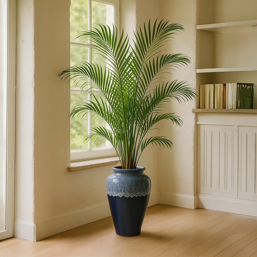 Blue Drip Decorative Ceramic Planter