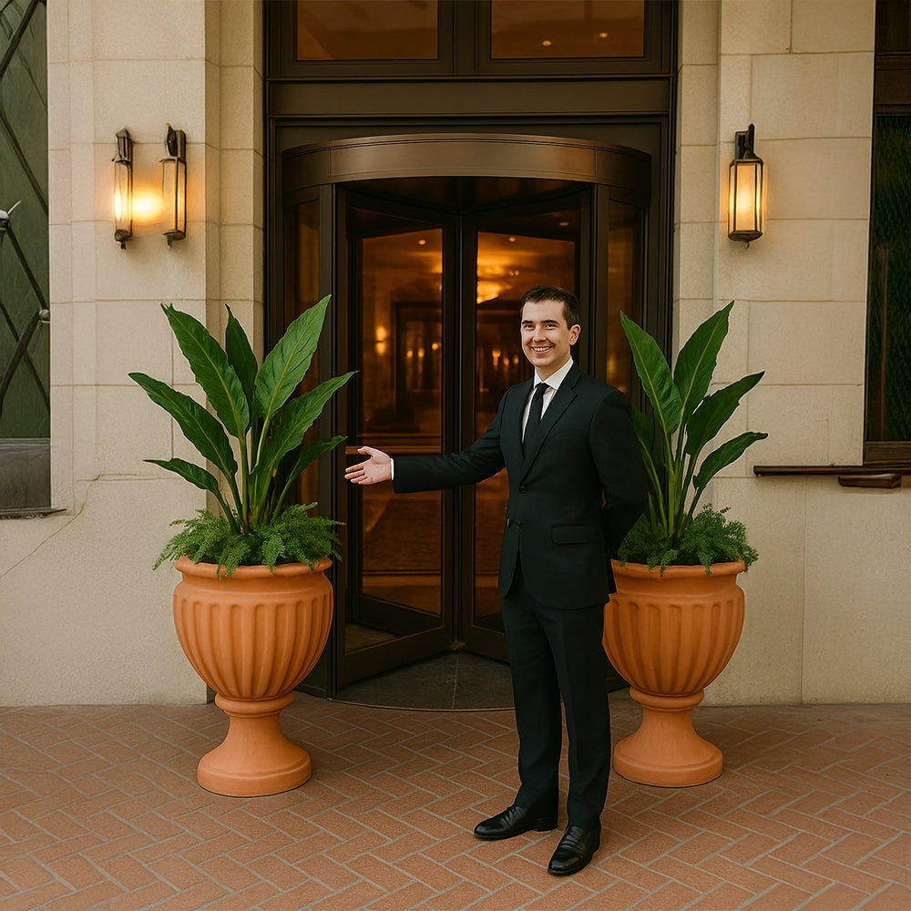 Fluted Bowl Garden Style Terracotta Planter