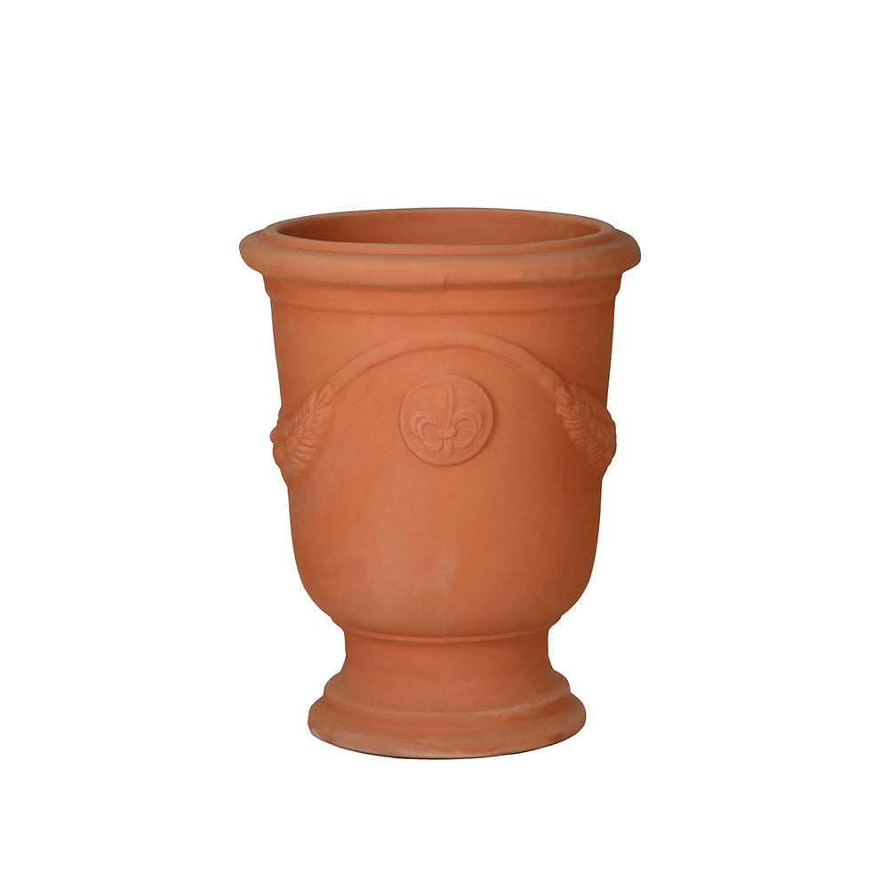 Fleur-de-Lis Garden Style Terracotta Planter