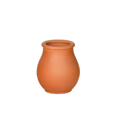 Curved body lip rim garden style terracotta planter, handmade by Clayspire.
