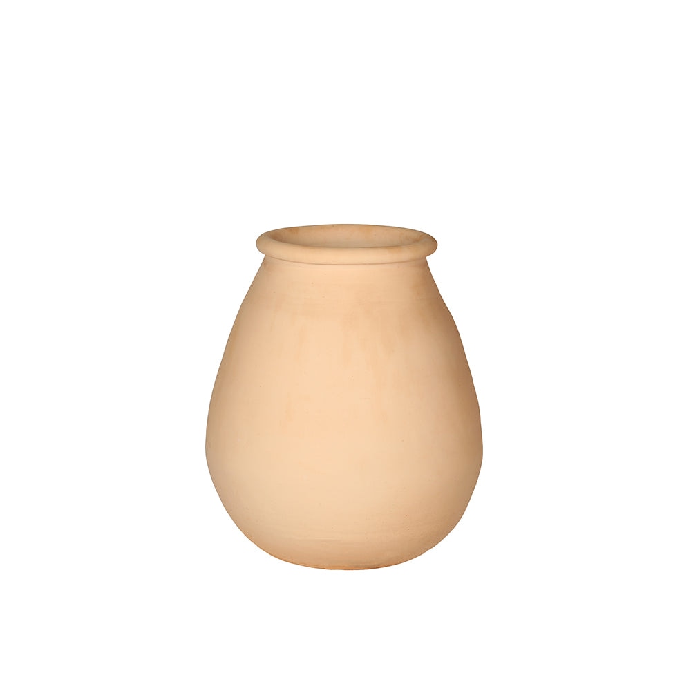 Maceta decorativa de terracota con forma de bulbo de arenisca