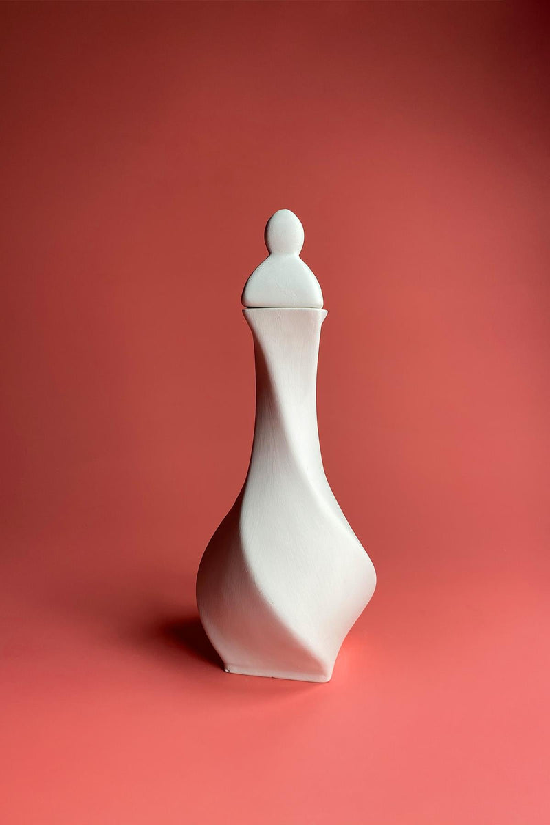 Twist Vase Ceramic Bisque
