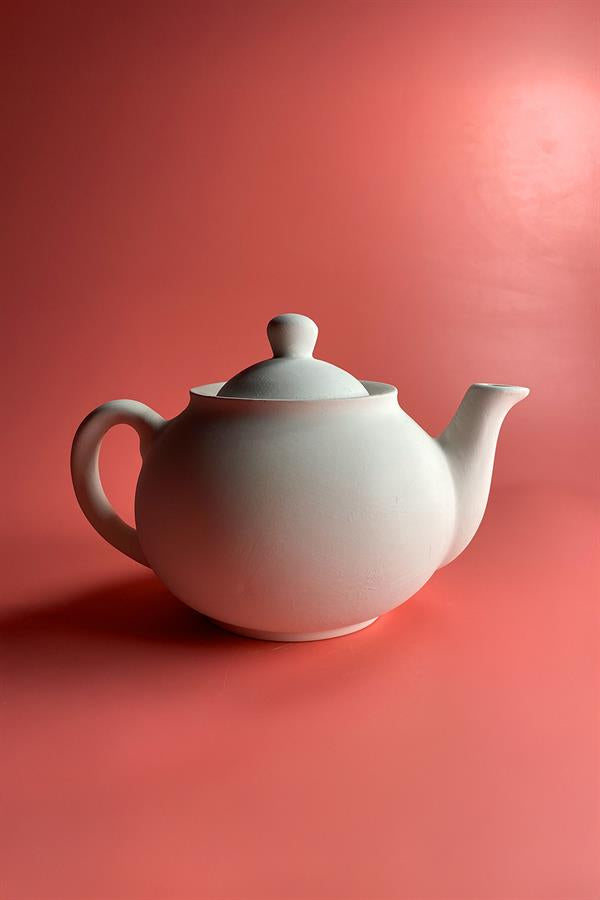 Traditional Teapot Set Ceramic Bisque