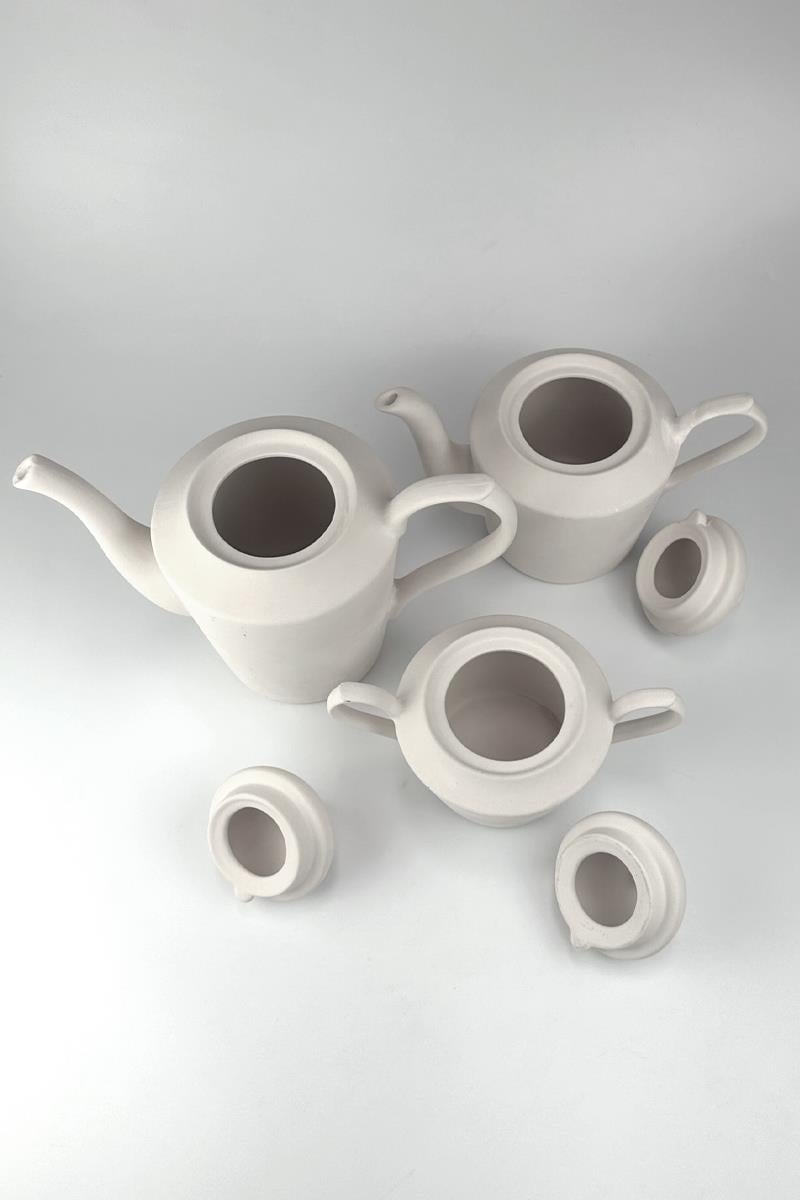 Tea & Coffee Set Ceramic Bisque