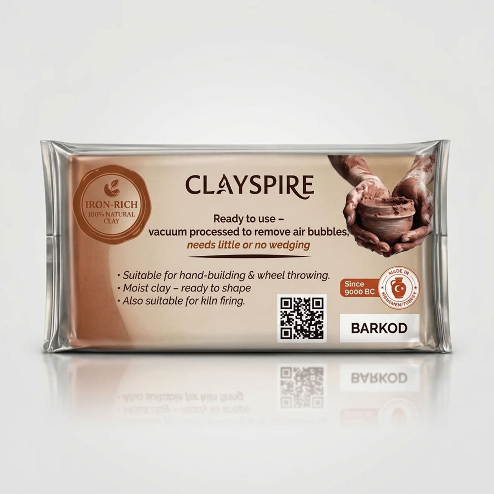 Clayspire natural moist ceramic clay for handmade pottery and crafts.