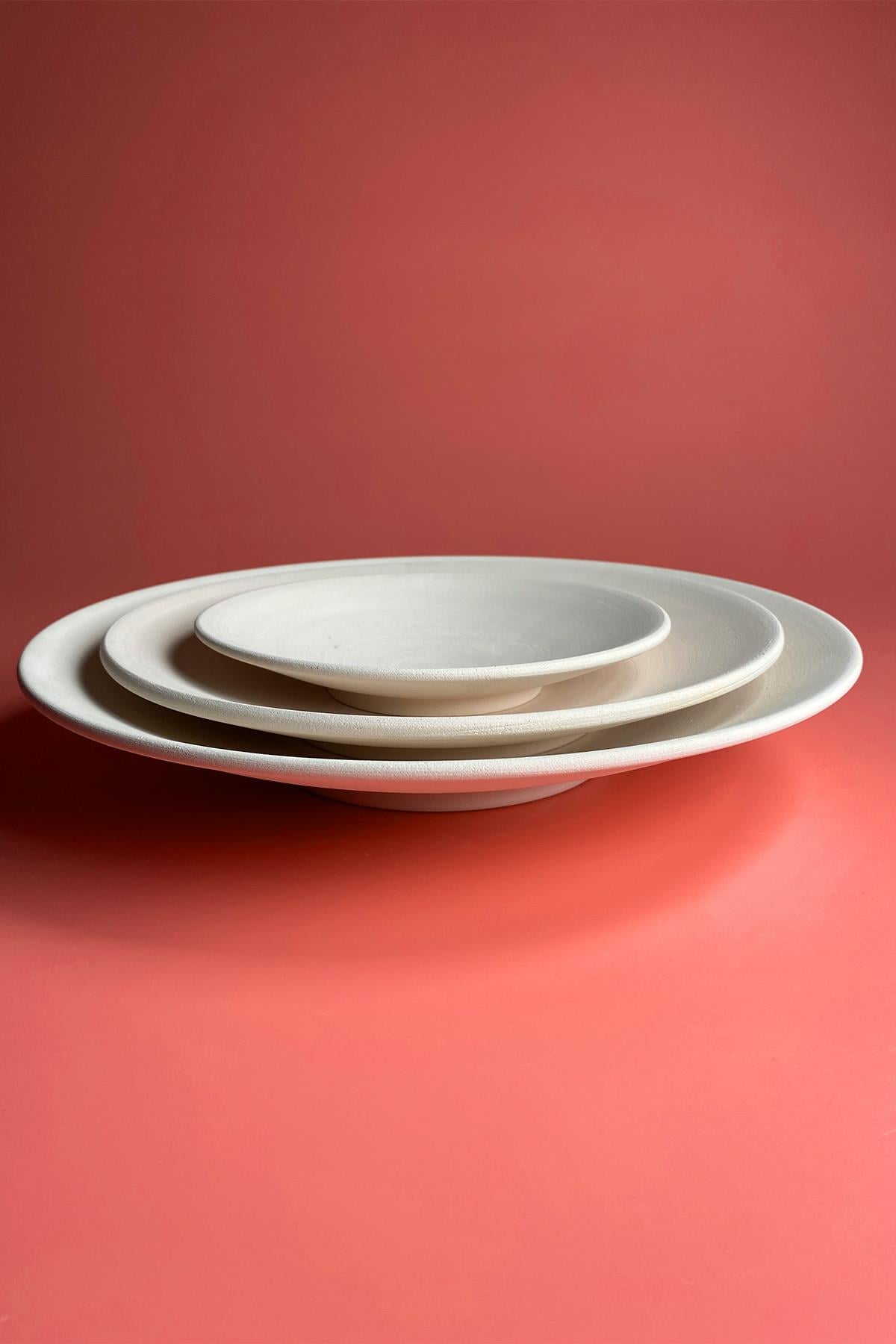 Deep Plate Ceramic Bisque