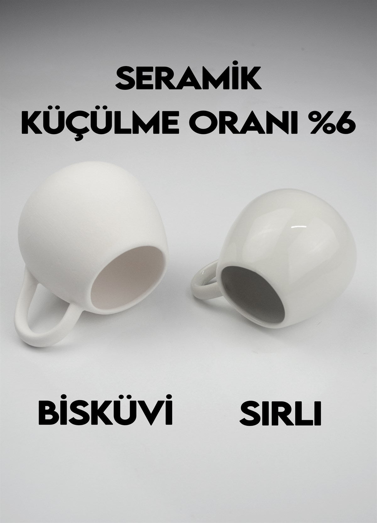 Damla Mug Ceramic Bisque