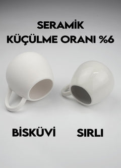 Damla Mug Ceramic Bisque