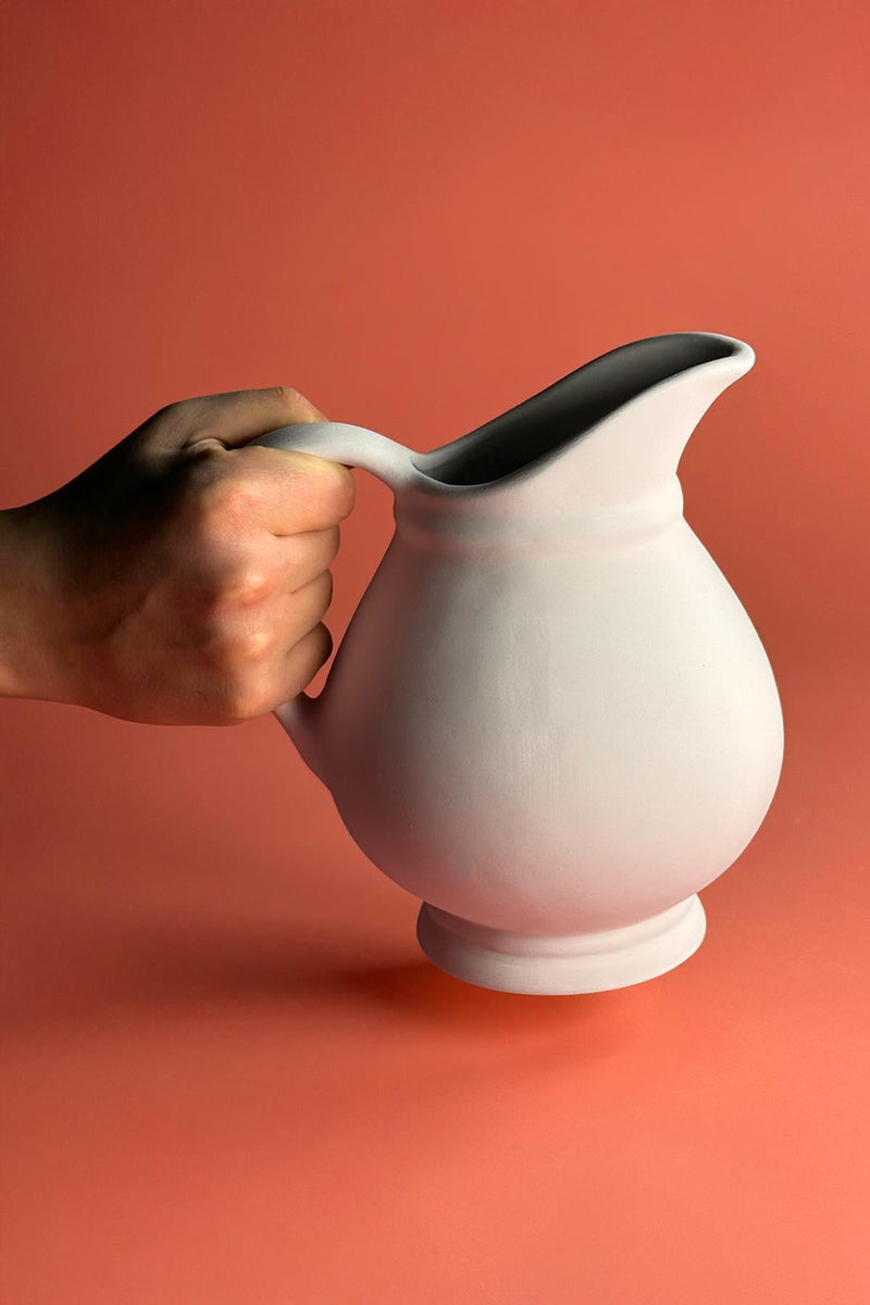 XL Jug Pitcher Ceramic Bisque