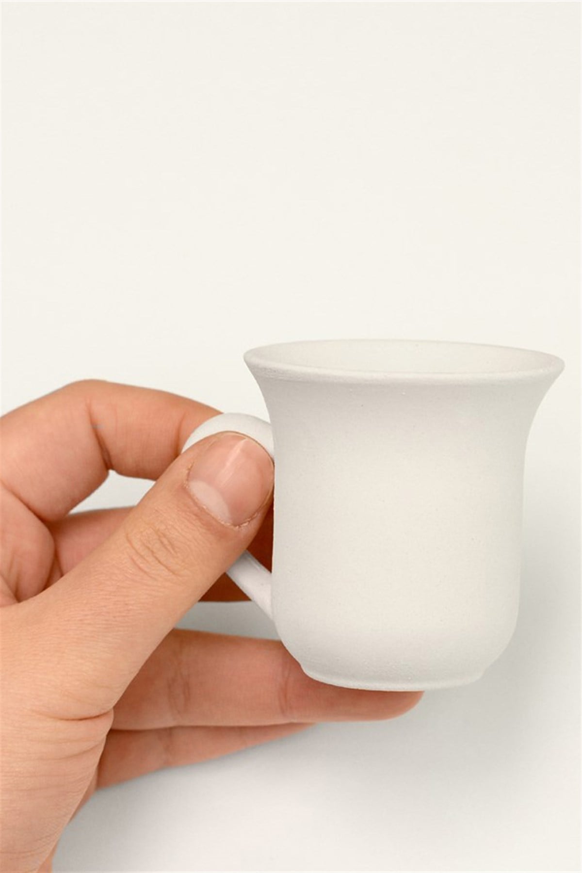 Elegant Coffee Cup Ceramic Bisque