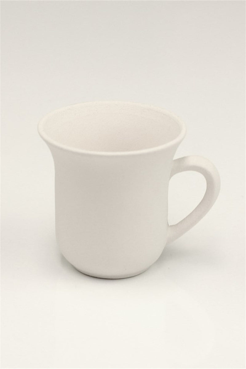 Elegant Coffee Cup Ceramic Bisque