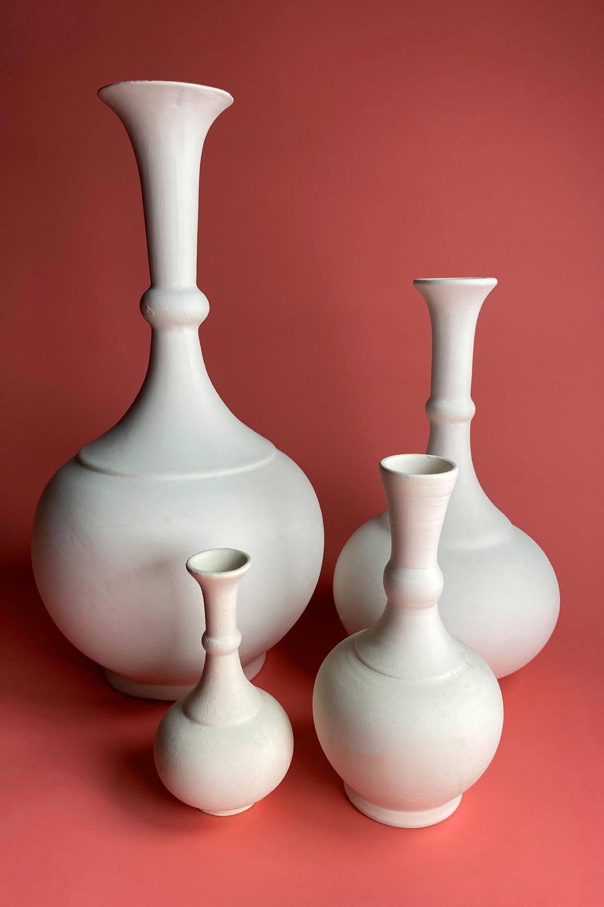Teardrop Vase Ceramic Bisque