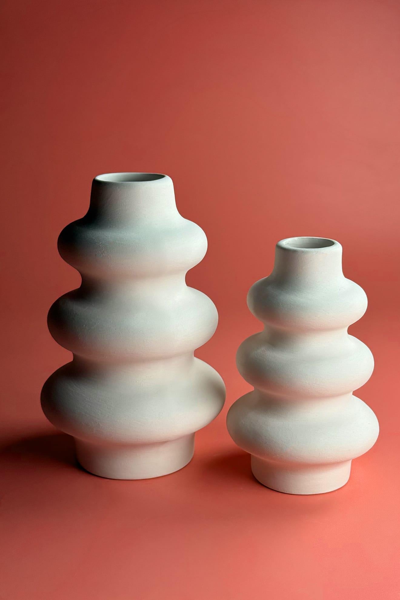 Halka Vazo Seramik Bisküvi