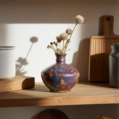 Handcrafted artisan ceramic decorative vase for modern home interiors