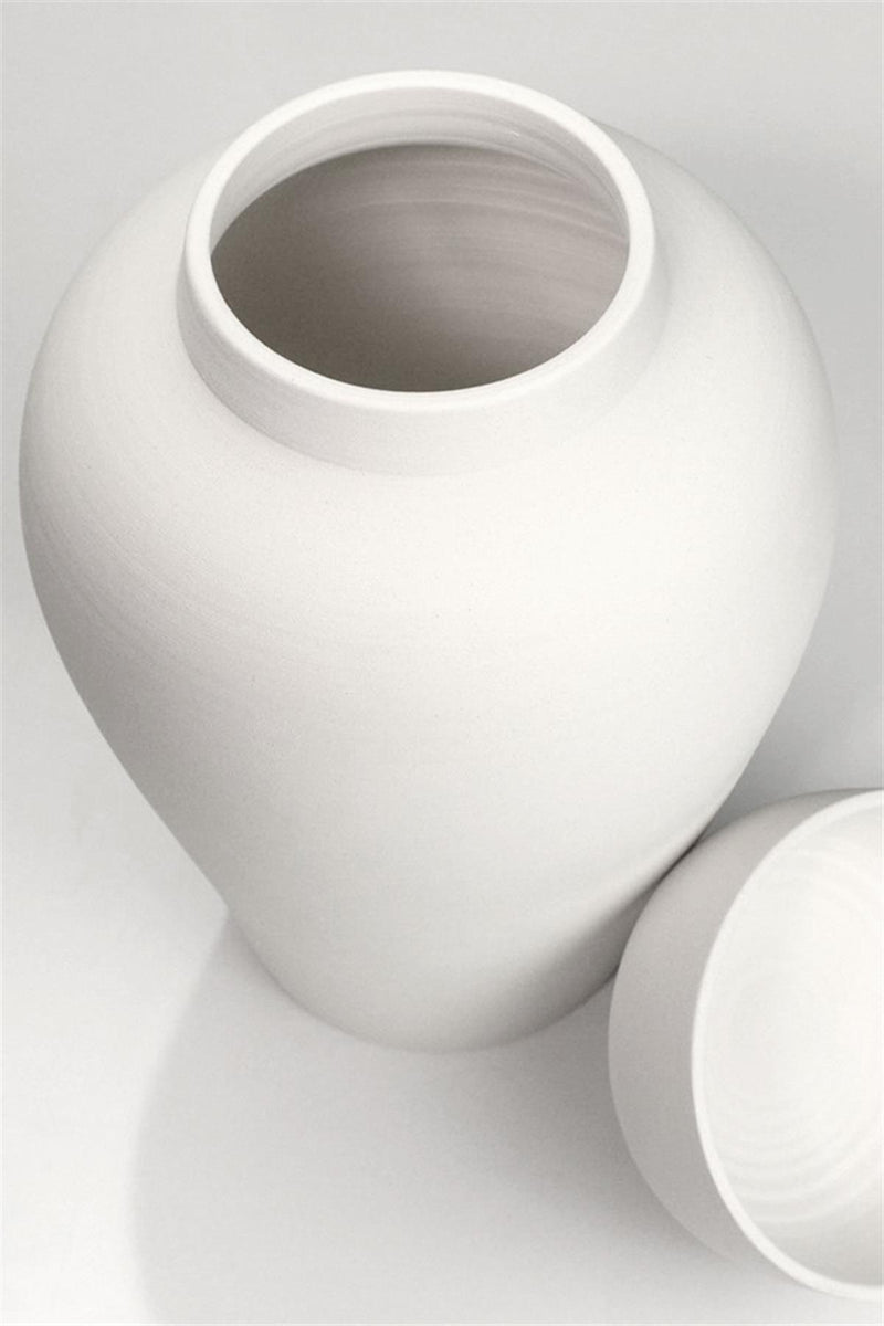 Lidded Jar (30Cm) Ceramic Bisque