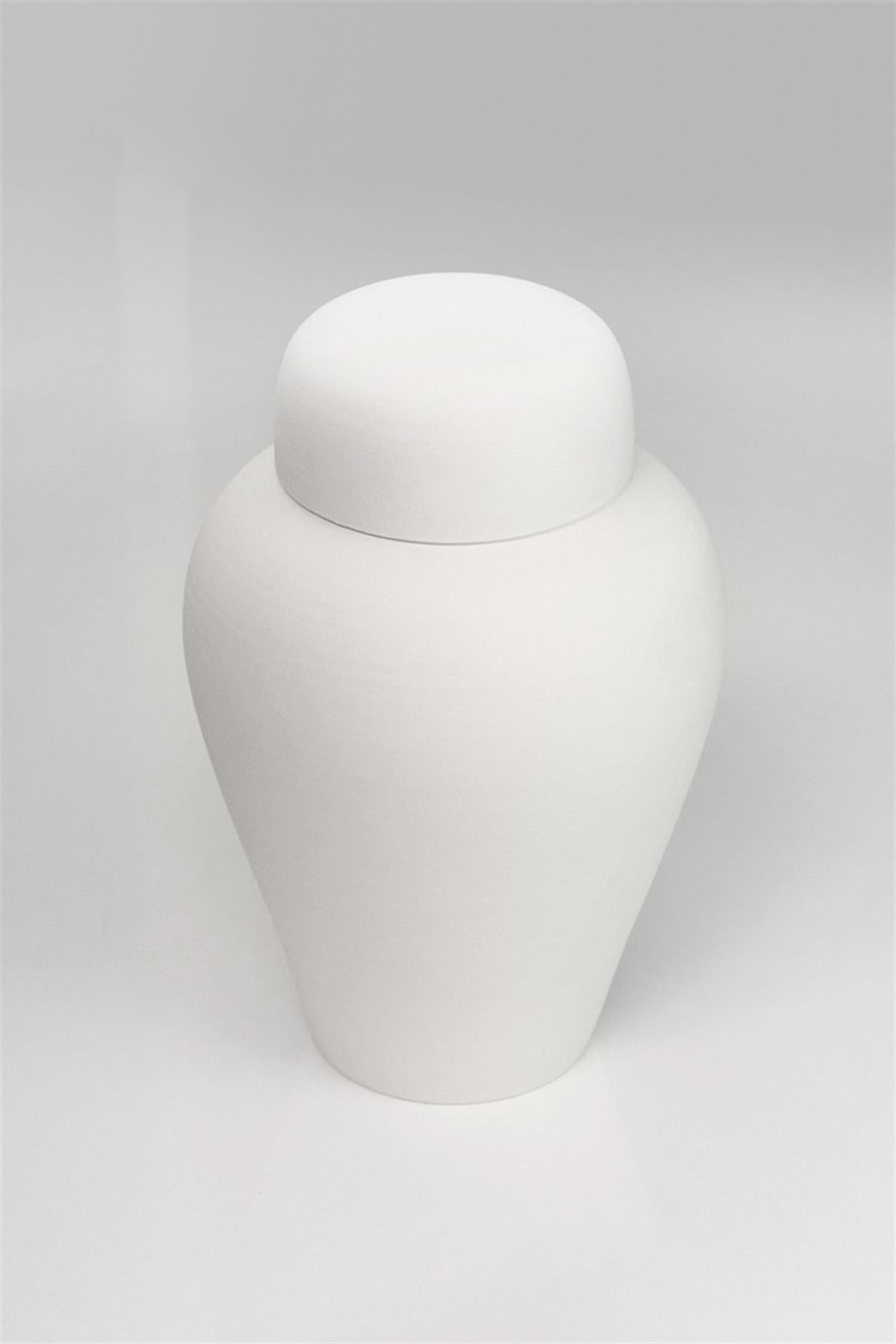 Lidded Jar (30Cm) Ceramic Bisque