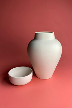 Lidded Jar (30Cm) Ceramic Bisque