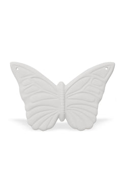 Butterfly Plaque Ceramic Bisque
