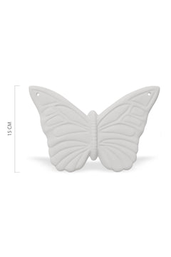 Butterfly Plaque Ceramic Bisque