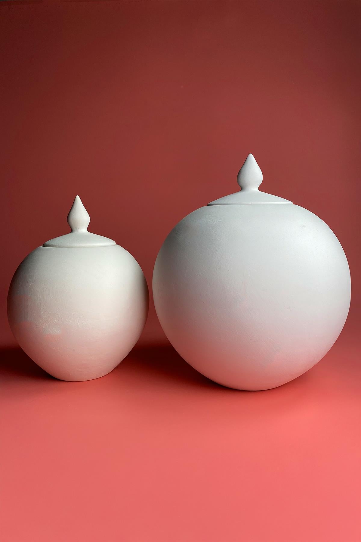 Sphere Jar Ceramic Bisque