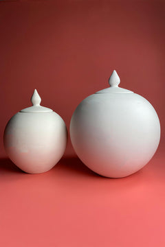 Sphere Jar Ceramic Bisque