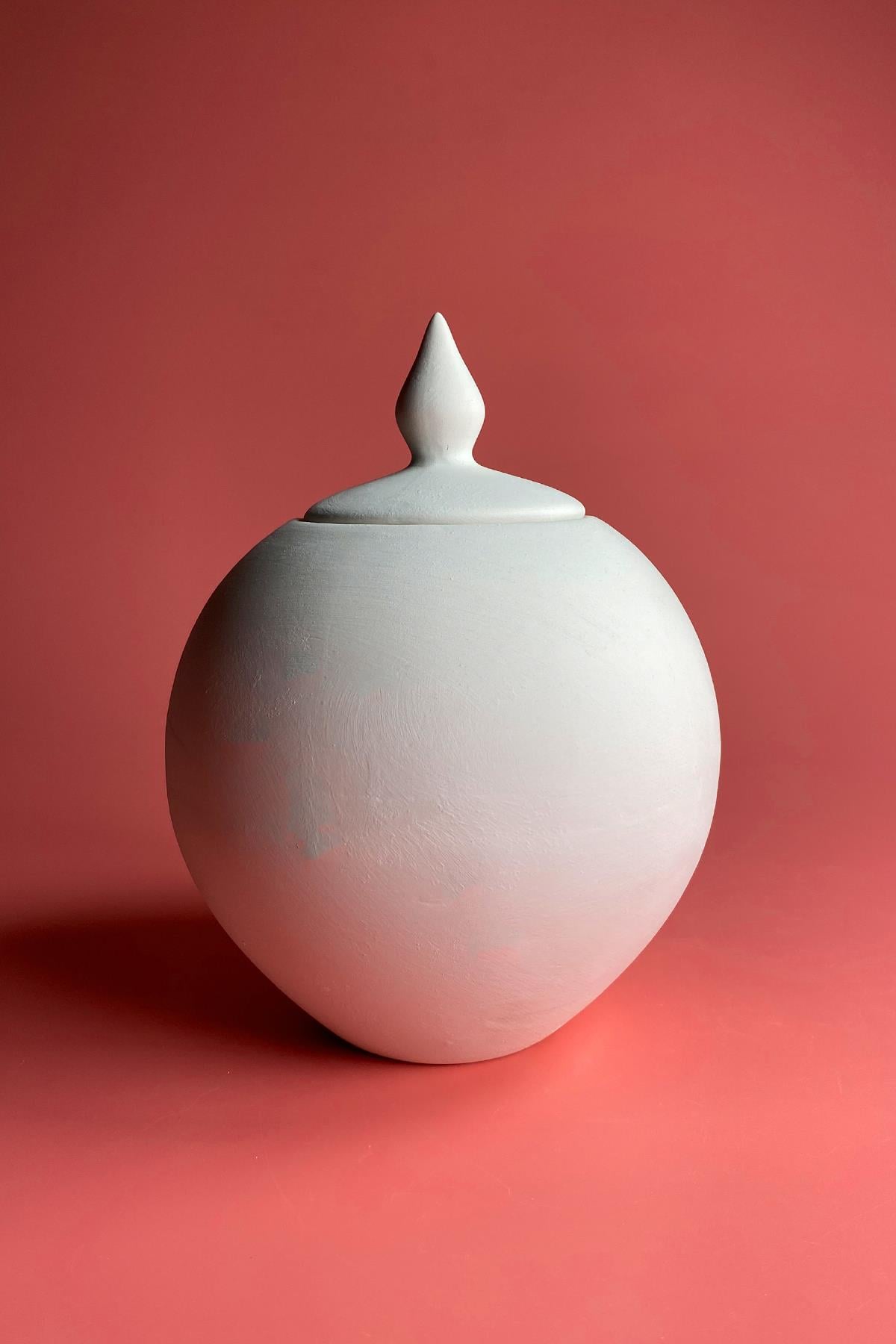 Sphere Jar Ceramic Bisque