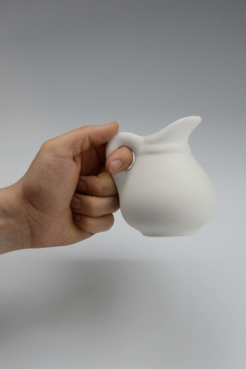 Creamer Pitcher Ceramic Bisque