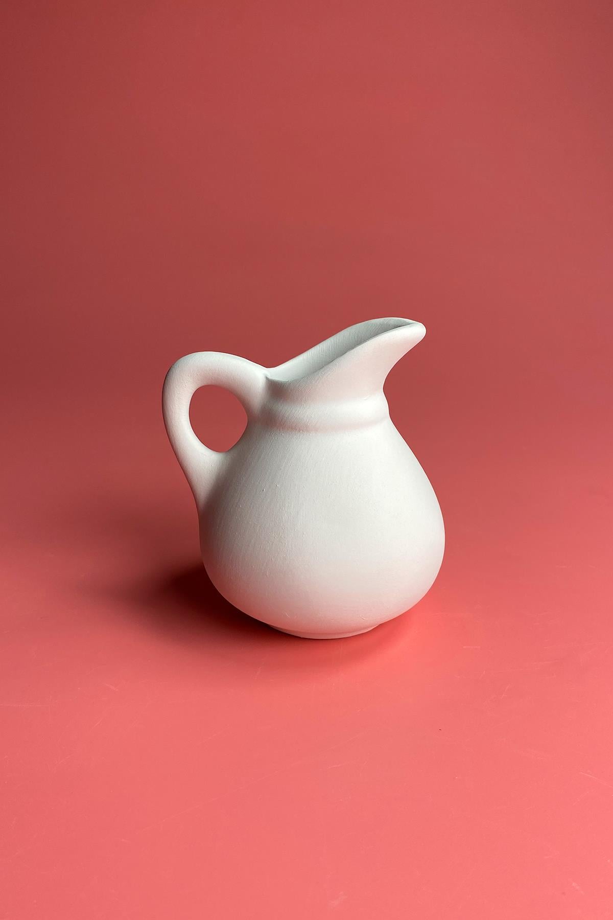 Creamer Pitcher Ceramic Bisque