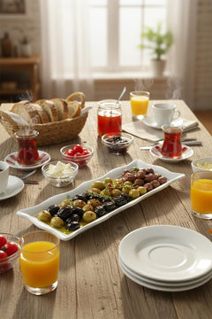 Wavy-Edged Ceramic Bisque Tray