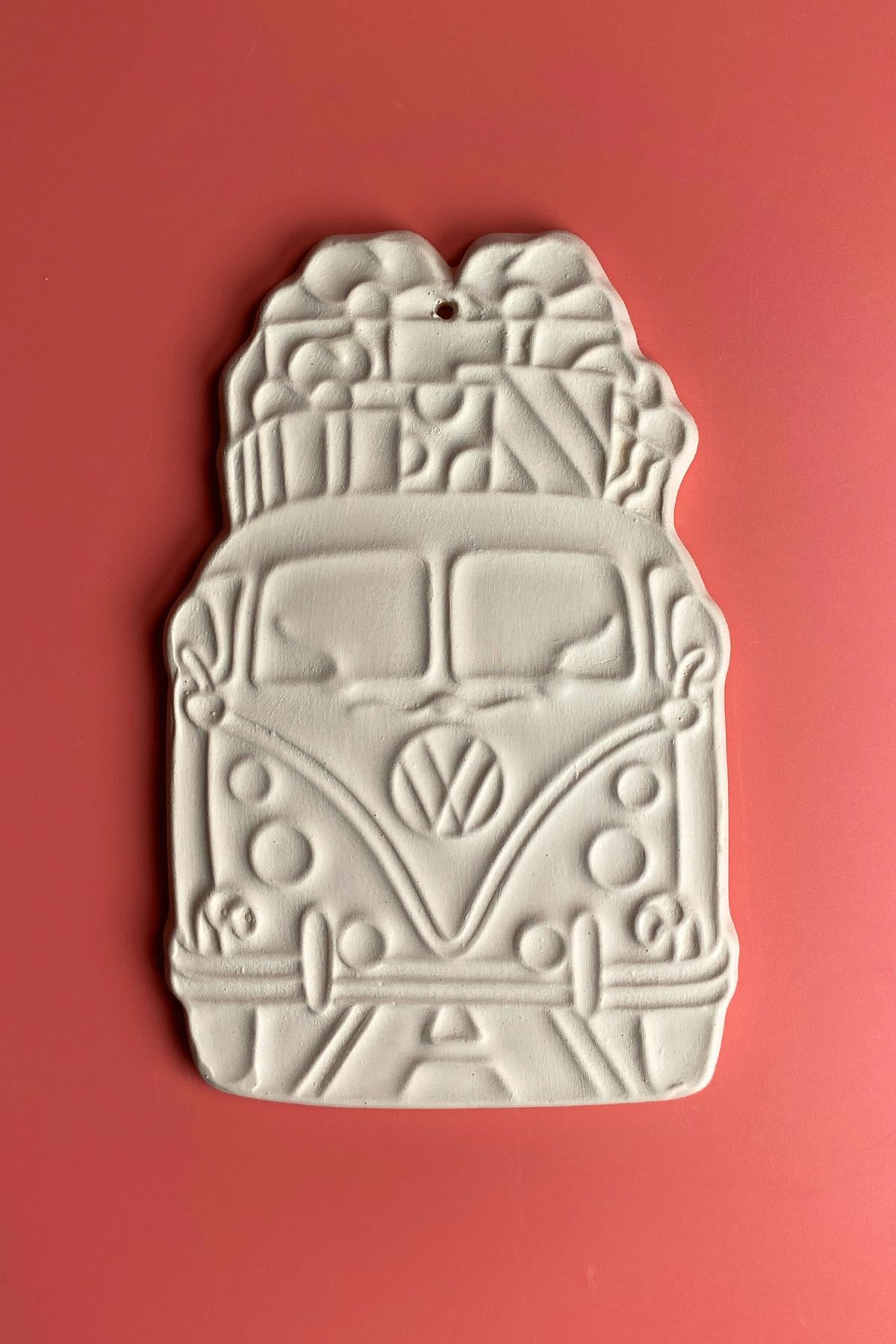 Beetle Car Ceramic Bisque